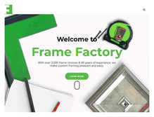 Tablet Screenshot of framefactory.com